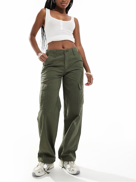 Levi's Pants - Levi’s '94 Baggy Cargo Pants Army Green High Rise Straight Leg Utility Size 32